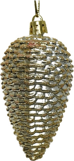 Kersthanger Dennenappel - Licht Goud
