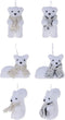 Kersthanger Sneeuwdier 11x7cm, Set van 24