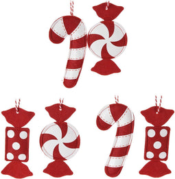 Kersthangers Vilt Snoep, Set van 12