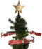 Kersthuisjebestellen - Ronddraaiende Kerstboom Piek - Ster - Kerstman in Slee - Werkt op stroom
