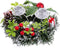 Kerstkaarshouder Rood Multicolour Metaal Plastic 15 cm