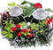 Kerstkaarshouder Rood Multicolour Metaal Plastic 15 cm
