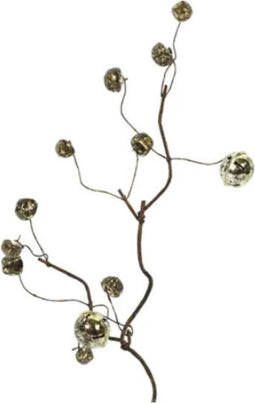 Kerstklok tak 8x16x61 cm goud