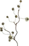 Kerstklok tak 8x16x61 cm goud