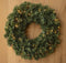 Kerstkrans/dennenkrans groen met warm witte kerstverlichting en timer 60 cm - Verlichte dennenkransen/deurkransen