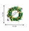 Kerstkrans met warme LED verlichting op batterij - 3 x AA - 80 lampjes - 8 functies en timer van 6 uur – Ø 90 cm