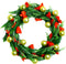 Kerstkrans met warme LED verlichting op batterij - 3 x AA - 80 lampjes - 8 functies en timer van 6 uur – Ø 90 cm