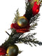 Kerstkrans met warme LED verlichting op batterij - 3 x AA - 80 lampjes - 8 functies en timer van 6 uur – Ø 90 cm