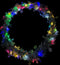 Kerstkrans met warme LED verlichting op batterij - 3 x AA - 80 lampjes - 8 functies en timer van 6 uur – Ø 90 cm