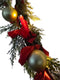 Kerstkrans met warme LED verlichting op batterij - 3 x AA - 80 lampjes - 8 functies en timer van 6 uur – Ø 90 cm
