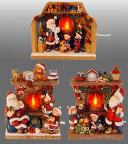 Kerstman bij openhaard - DoaBuy