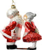 Kerstman glas l12b6h12.5 cm multi kerst
