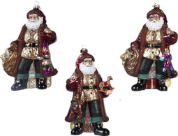 Kerstman glas l8b12.8h18.8 cm a3 kerst