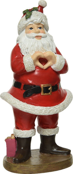 Kerstman poly l7.80b10h21cm rood