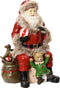Kerstman polyresin l9.7b13h19 cm rood kerst