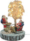 Kerstmannen, Rendieren & Verlichte Boom