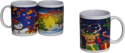 Kerstmokken (3 stuks. 330ml) - Kerstboom - Rendier - Sneeuwpop - Keramische Kerst Mok - Kerstmis Versiering