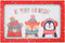 Kerstplacemat be merry and bright, 43,5x28,5 cm
