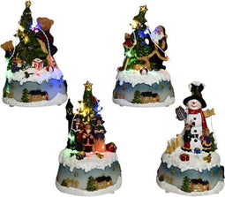 Kerstscene Led Lumineo 4 Designs Assorti 12 stuks