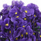 Kerstslingers met bloemen 3 st 85 cm donkerpaars