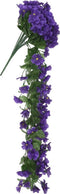 Kerstslingers met bloemen 3 st 85 cm donkerpaars