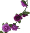 Kerstslingers met bloemen 6 st 240 cm lichtpaars