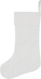 Kerstsok Creotime 40cm wit