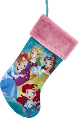 Kerstsok stof prinsessen l25cm