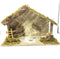 Kerststal leeg l50b21h32 cm