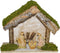 Kerststal met 3 figuren