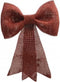 Kerststrik rood glitter 2.5x23x31cm