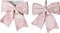 Kerststrik - Strik - Velvet - Glanzend - Roze