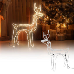 Kerstverlichting - 3D Rendier - 90 cm - Warm wit licht