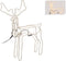 Kerstverlichting - 3D Rendier - 90 cm - Warm wit licht
