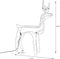 Kerstverlichting - 3D Rendier - 90 cm - Warm wit licht