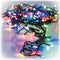 Kerstverlichting - gekleurd - 180 cm - 24 leds - Timer - Batterij