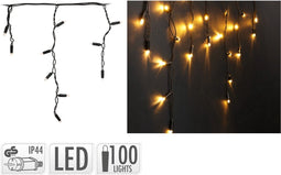 Kerstverlichting ijspegel 100 Led - Extra Warm wit - 10 meter