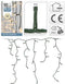 Kerstverlichting - IJspegel - Lichtgordijn - 3 meter - IJspegel - 90 LED's - Warm wit - voor binnen & buiten