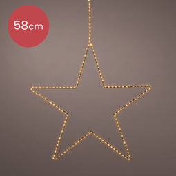 Kerstverlichting LED Ster met 175 lampjes - 58CM