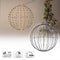 Kerstverlichting - lichtbol - metaal - met timer - warm wit licht - 50 cm