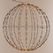 Kerstverlichting - lichtbol - metaal - met timer - warm wit licht - 50 cm