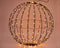 Kerstverlichting - lichtbol - metaal - met timer - warm wit licht - 50 cm