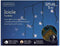 Kerstverlichting - Lumineo - IJspegel - Lichtgordijn - 5 meter - IJspegel - 119 LED's - zwart snoer - warm wit - voor binnen & buiten