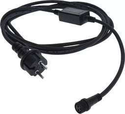 Kerstverlichting Startkabel - 3 meter - Zwart