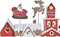 Kerstversiering DKD Home Decor Huis Hars (41 x 7,5 x 27 cm)