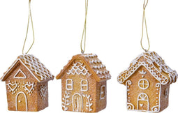 Kerstversiering Kerstboom Polyresin Gember Huisje (Ø 7 cm)