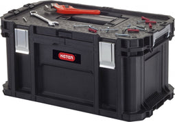 Keter Connect Toolbox Gereedschapskoffer - 54x31,2x27,5cm - Zwart