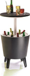 Keter Coolbar Partytafel - 49,5x49,5x57cm-84.5cm - 30 L - Antraciet