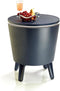Keter Coolbar Partytafel - 49,5x49,5x57cm-84.5cm - 30 L - Antraciet