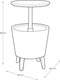 Keter Coolbar Partytafel - 49.5x49.5x57cm-84.5cm - 30 L - Blauw
